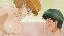 MILF se baña con su stro de 18 años – Hentai sin censura [Subtítulos]